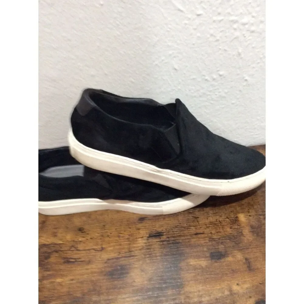 Woman Skechers Velveteen VNC Shoe Slip-on classic sneaker 49933/Black Size 7.5
